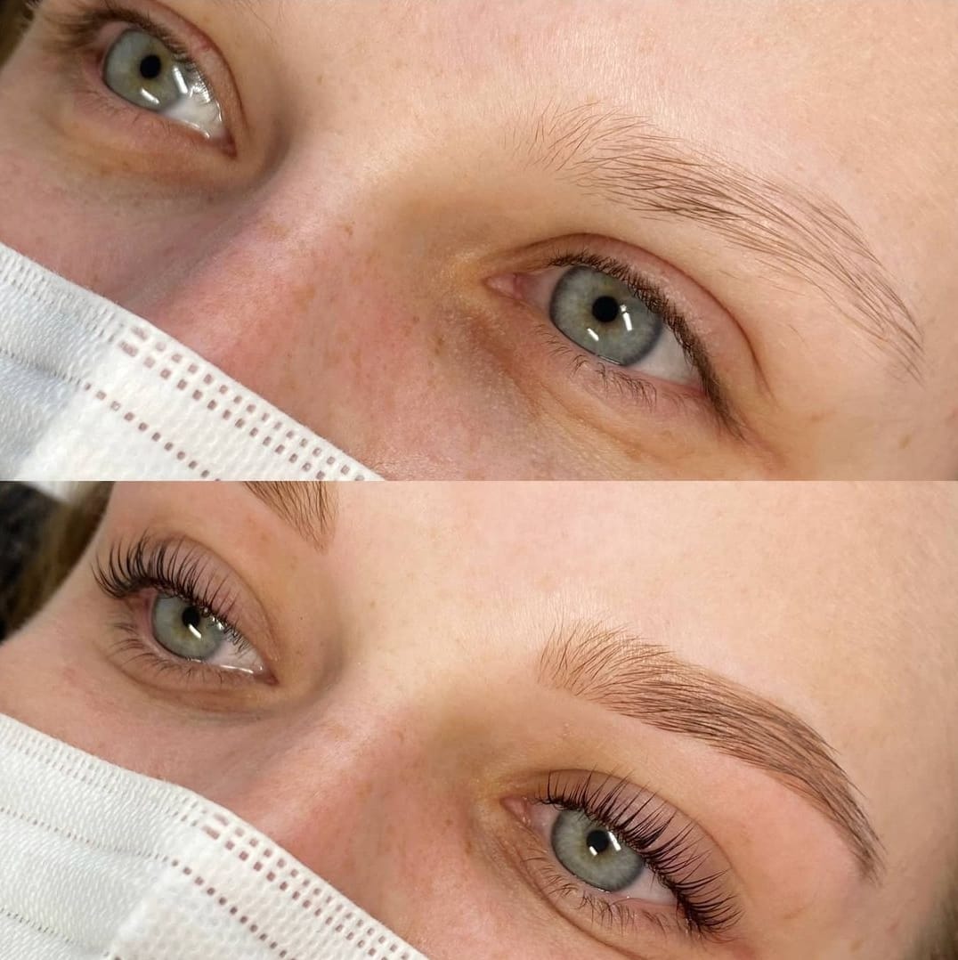 Wimpernverlängerung und -lifting